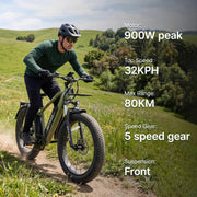 Gotrax EBE5 26" Fat Tire Electric Bike | All-Terrain Explorer 80KM Max Range (🔥Summer Sale)