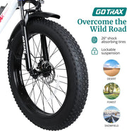 Gotrax EBE5 26" Fat Tire Electric Bike | All-Terrain Explorer 80KM Max Range (🔥Summer Sale)