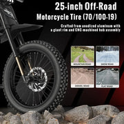 RIDING TIME’S GT73 Electric Dirt Bike for Adults